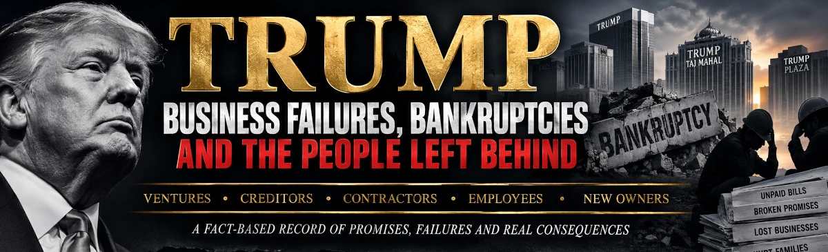 Fail.JoeTheVoter.org — The Trump Business Record